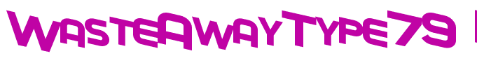 WasteAwayType79 Bold